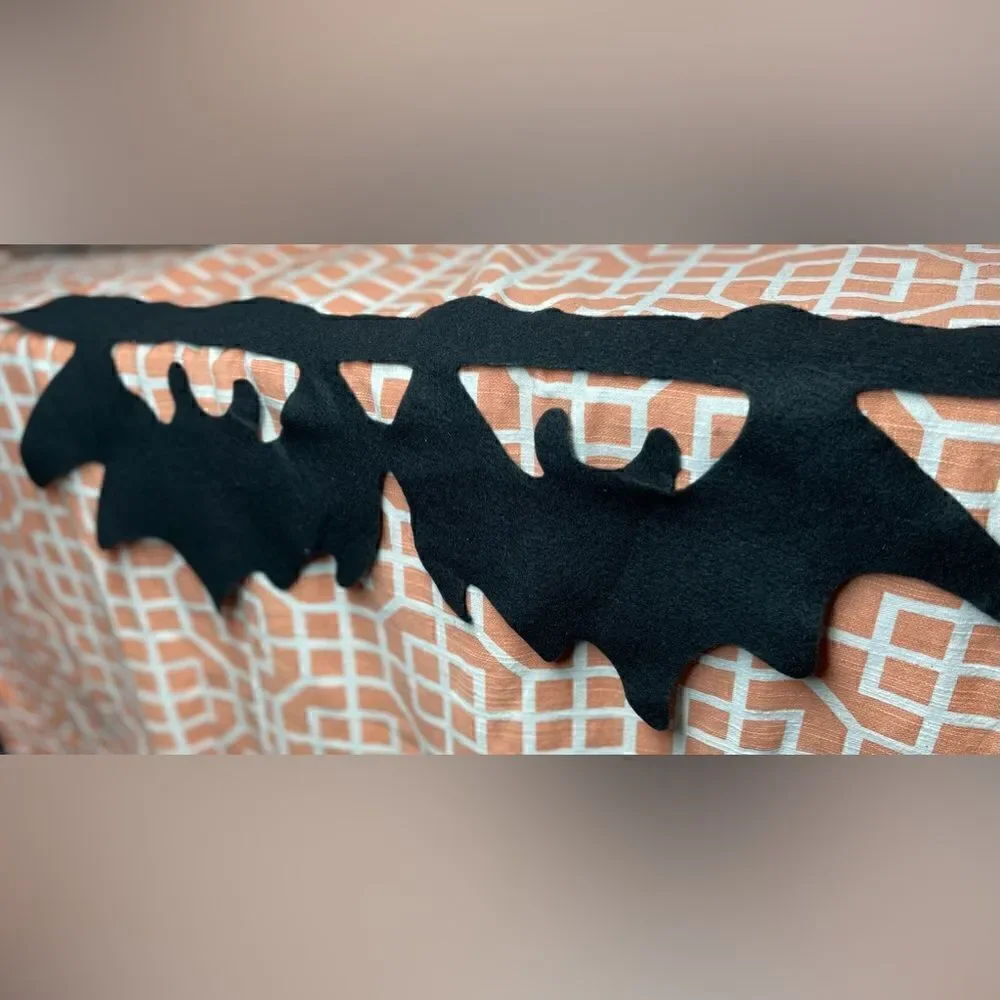 👻🎃👻 3 NEW! Halloween Decorative Felt Banners Ghost Bats & Witches